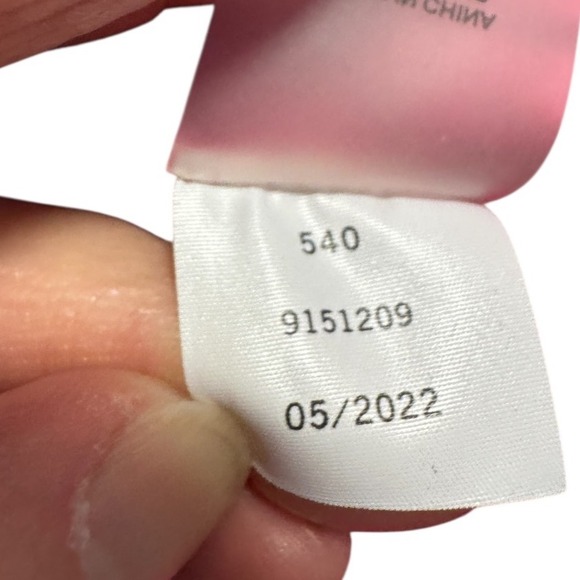 Vince Camuto Color Block Pullover Sweater Pink Gray Knit Crew Neck Womens Small - Picture 6 of 7